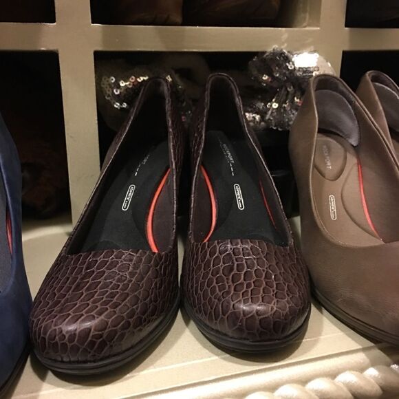 Rockport Crocodile Chocolate bb1 - Picture 1 of 8